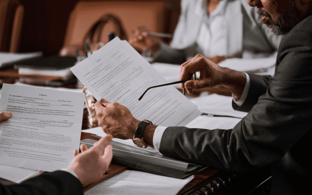 reunió amb clients en assessoria laboral a prop de Badia del Vallès